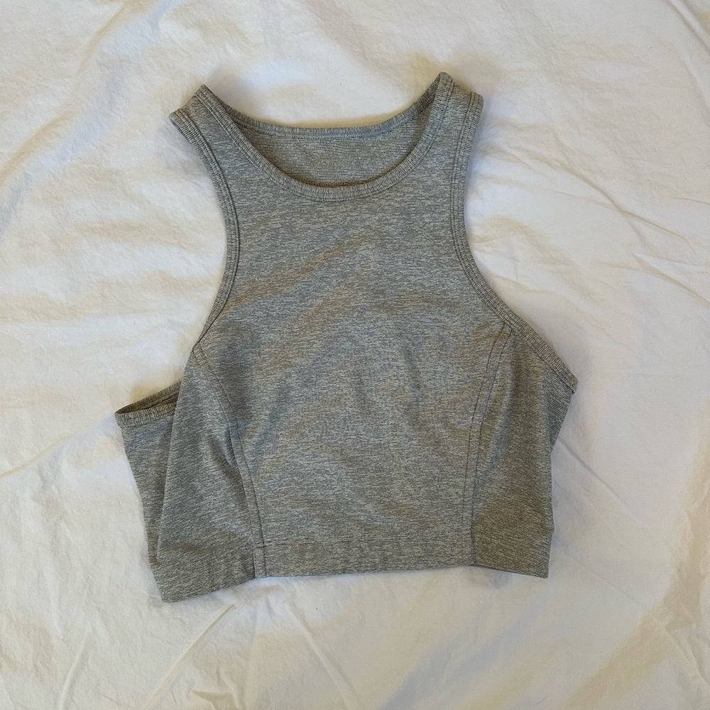 Outdoor Voices grey High Neck Sports Bra / Crop Top size XS